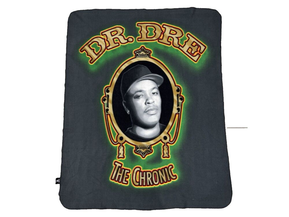 Dr Dre The Chronic Promo Fleece Blanket Death Row 2009 Size 57"x 46"